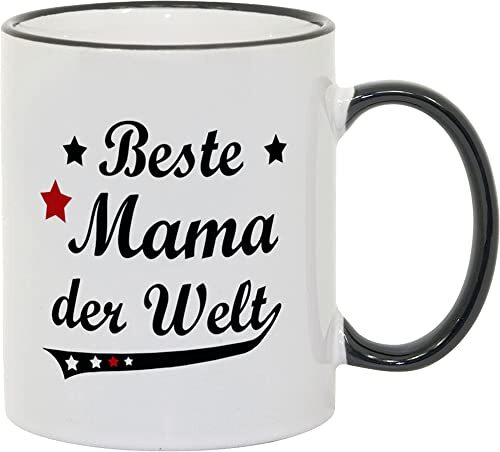 Tazza "Beste Mama der Welt" (Mamma migliore del mondo), stile vintage, (K7w)