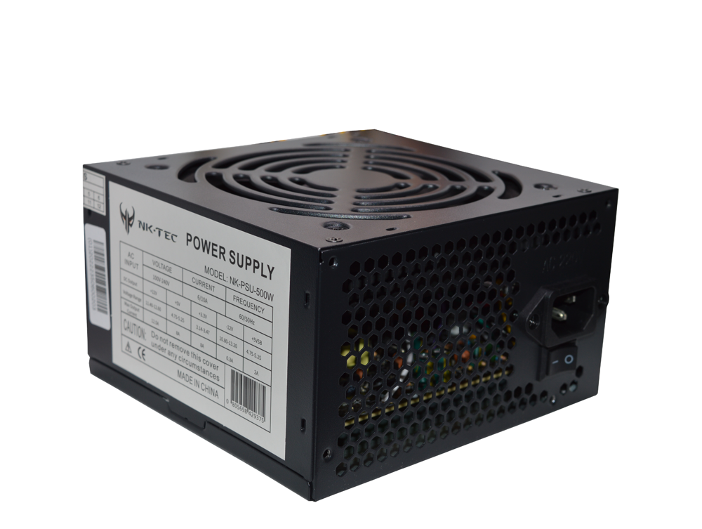 Alimentatore PSU ATX interno 500W FAN 12cm Boxato Retail NK-Tec NK-PSU-500W