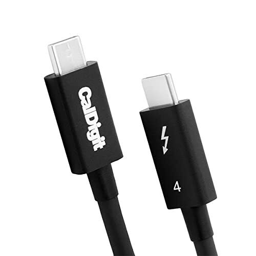 CalDigit - Cavo Thunderbolt 4 / USB 4, 40 Gbps 100 W, certificato Intel, (W6p)