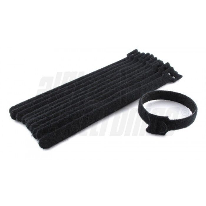10 FASCETTE FERMA STRINGI CAVO FISSAGGIO PC FAI DA TE COMPATIBILE PER VELCRO