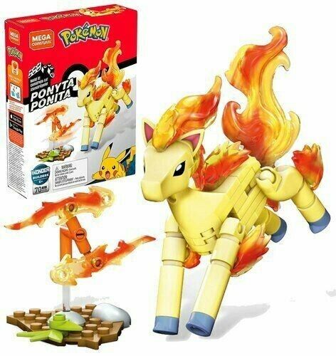 Mega Construx- Pokemon Personaggio di Ponyta | 70 pz | set costruzione | nuovo! 