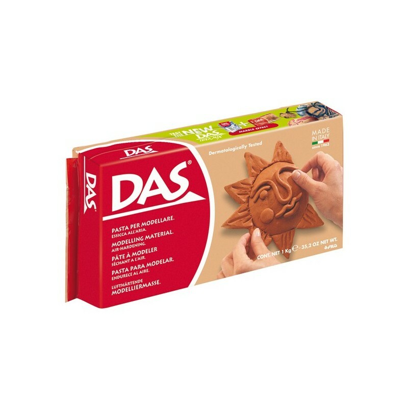 Panetto DAS - TERRACOTTA - 1 Kg. - da 3 anni in poi - pasta per modellare