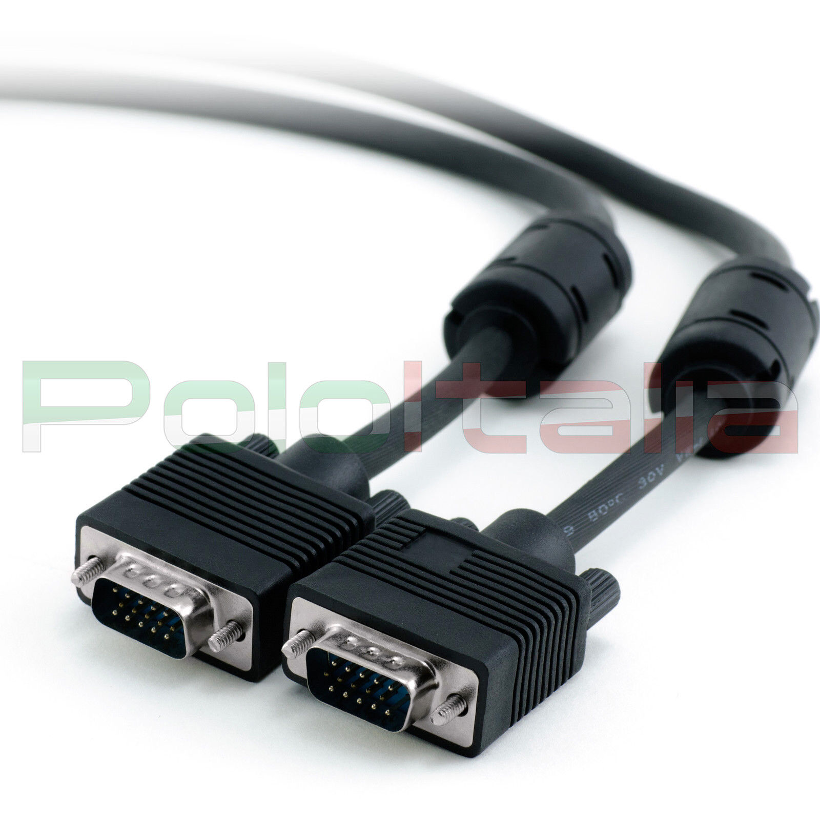 Cavo 10m VGA maschio svga prolunga per monitor lcd computer pc video proiettore