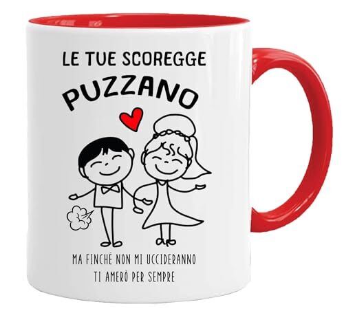 Jungle Mug Tazze marito e moglie, Le tue scoregge puzzano, tazze (A5B)
