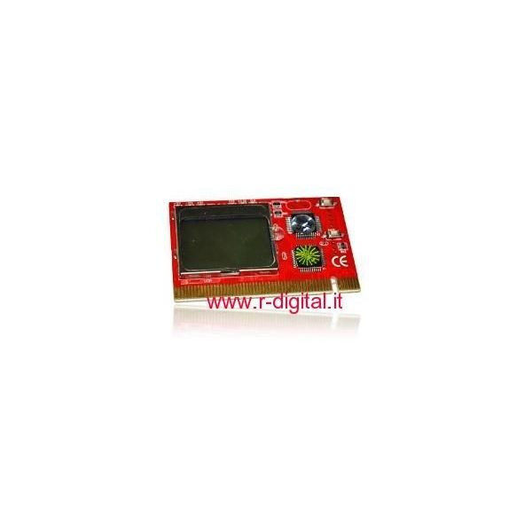 SCHEDA PCI TESTER SCHEDA MADRE DIAGNOSTICA PC CODICE ERRORI TEST COMPUTER NOTE