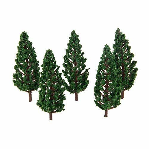 Yetaha 50PCS Model Pine Trees Model Train Trees for ho o OO scala scene (f0O)