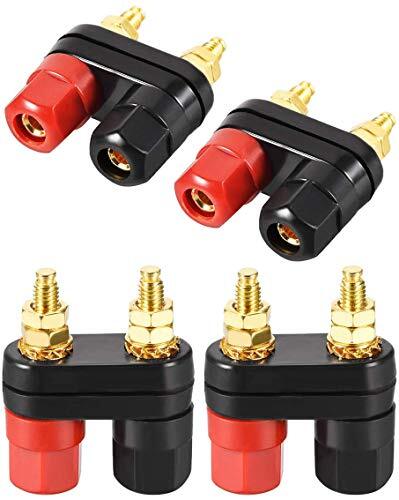 Aofan Dual Binding Post Speaker Terminale Binding Post Amplificatore, 4 (W0C)
