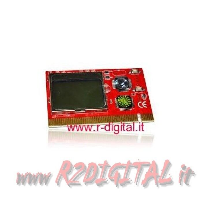PCI TESTER DISPLAY LCD DIAGNOSTICA SCHEDA MADRE CODICE ERRORI TEST PC RAM VIDEO