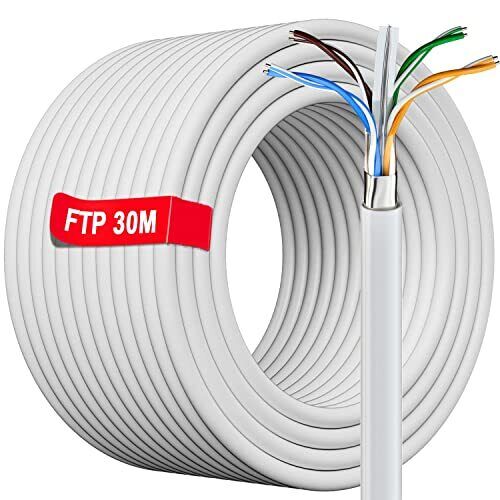 30 metri Cavo Ethernet Schermato, Alta Velocità Cavo di Rete LAN 30 me