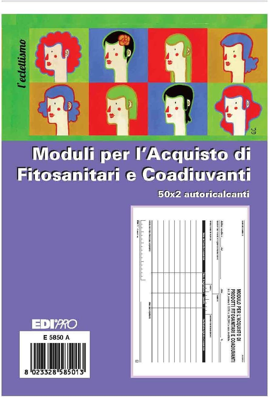 Edipro  E5850A  Blocco Acquisto Presidi Sanitari 50X2 Autoricalcante
