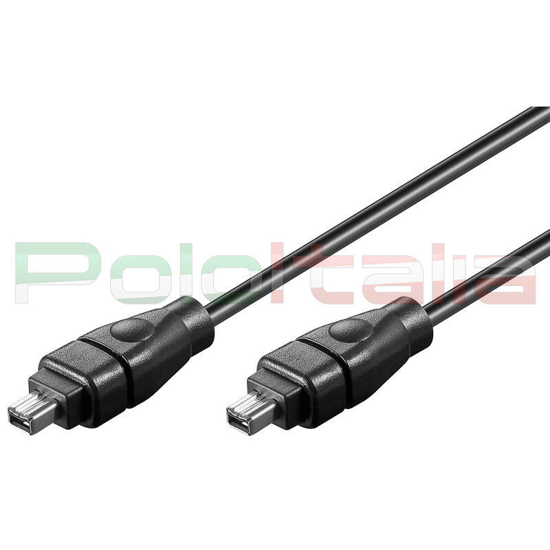 Cavo 5m FIREWIRE 4 pin 4poli 400 IEEE 1394 per pc foto video camera Jvc mini dv