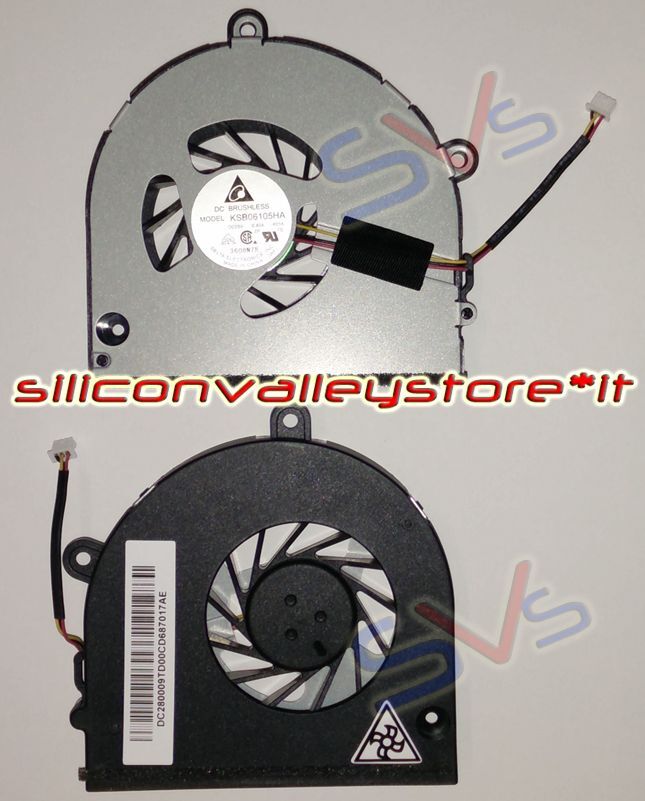 Ventola CPU Fan per Notebook Toshiba Satellite A660 A665 C660 P755