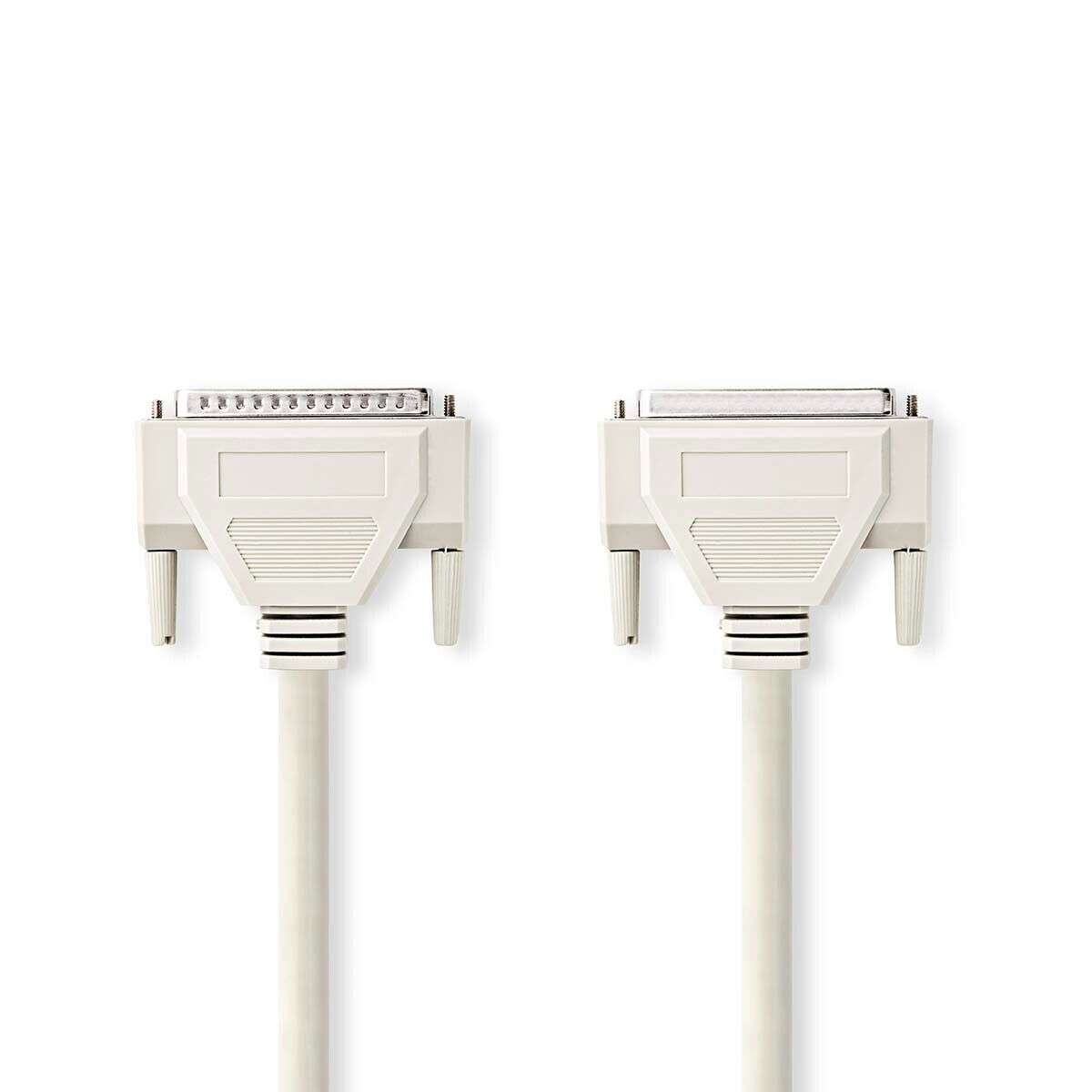 Cavo Seriale D-suB A 25 Pin Maschio - D-SUB 25-Pin Femmina 2.00 m AVORIO
