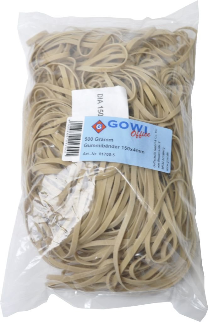 No Brand 01700.5 Rubber Bands 150 x 4 mm, 500 g.