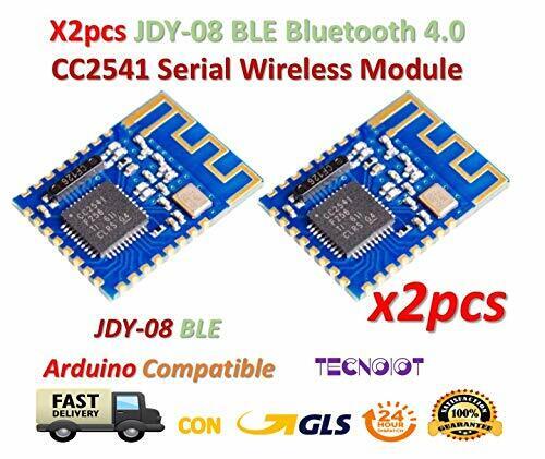 TECNOIOT 2pcs JDY-08 BLE Bluetooth 4.0 Uart Transceiver Module CC2541 (L5r)