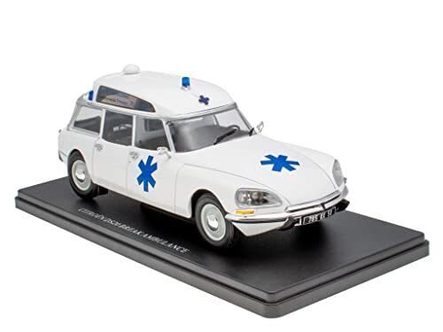 OPO 10 - 1/24 auto compatibile con CITROEN DS20 BREAK AMBULANCE 1974 - (U8L)