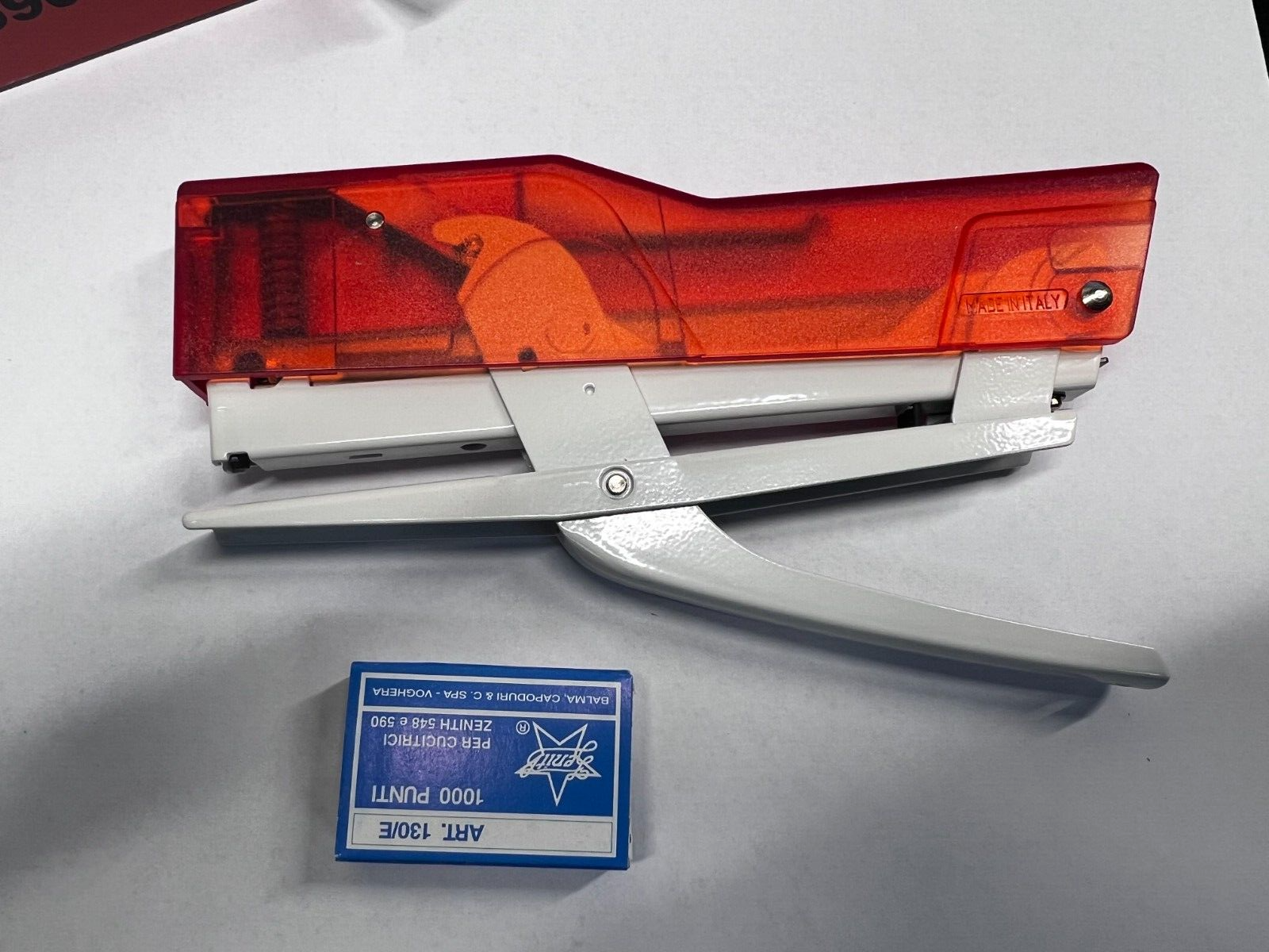 Cucitrice a pinza ZENITH 590 Fun rossa Trasparente/Bianco 0205901878