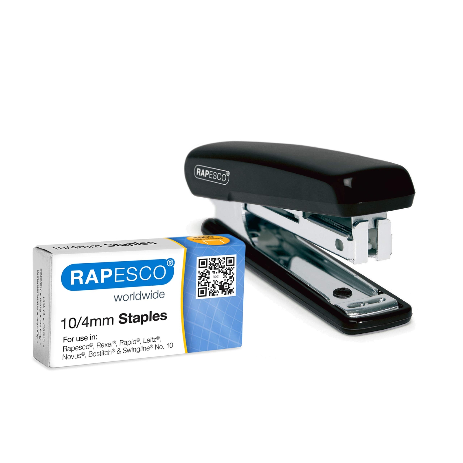 Rapesco PSE000AS Pocket Stapler with 1000 x 10/4 mm Staples, 12 Sheet Capacity,