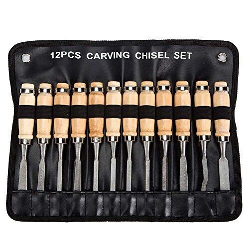 Set di scalpelli per legno confezione da 12 Sharp Woodworking Tools con (W0Y)