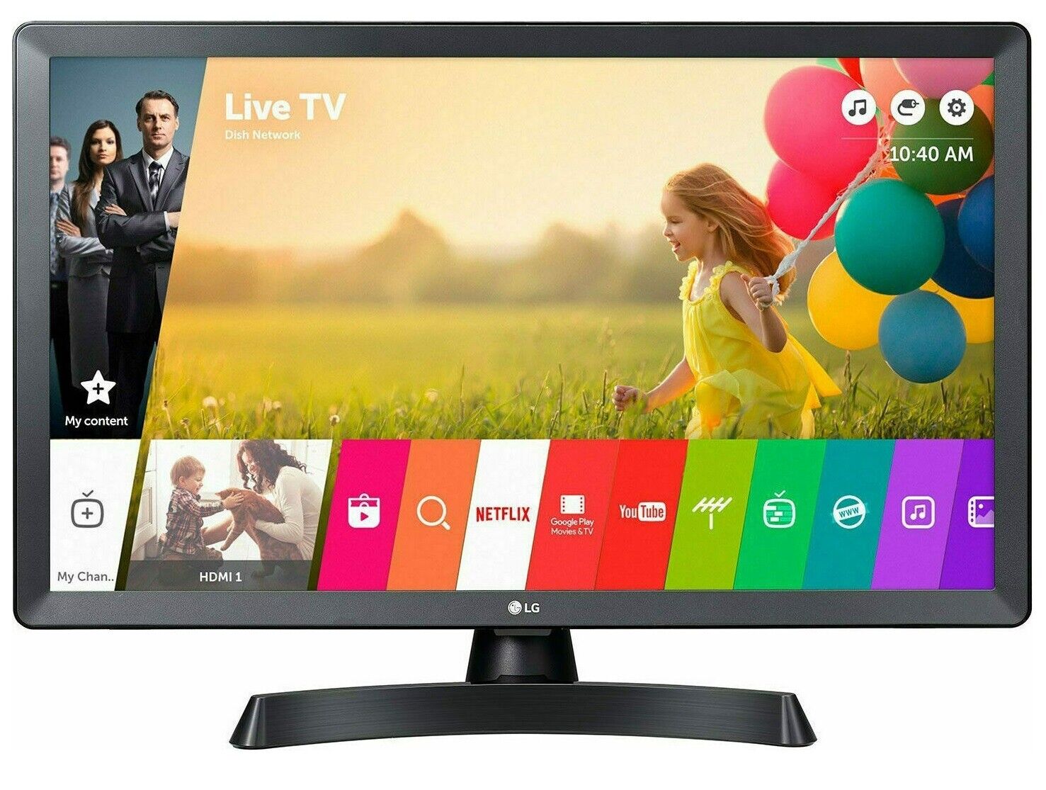 LG SMART TV 24 POLLICI FULL HD LED 24" 24TQ510S WIFI DVB-T2 NETFLIX BLACK NERO