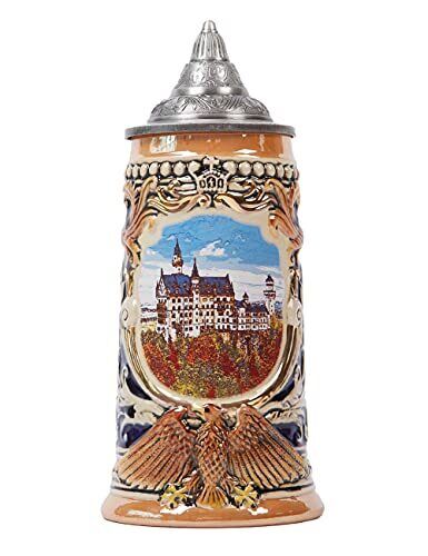 NENBOLEC Boccale Birra Tedeschi Germania Castello Oktoberfest Beer Stein (L6R)