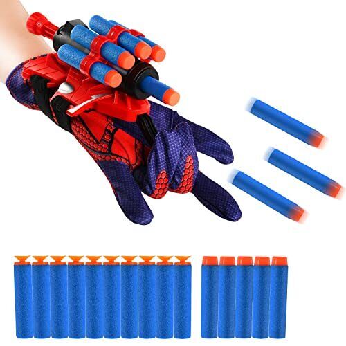 Spiderman Launcher Glove, Launcher Spiderman, Guanti da Lancio Spiderman, (V7f)