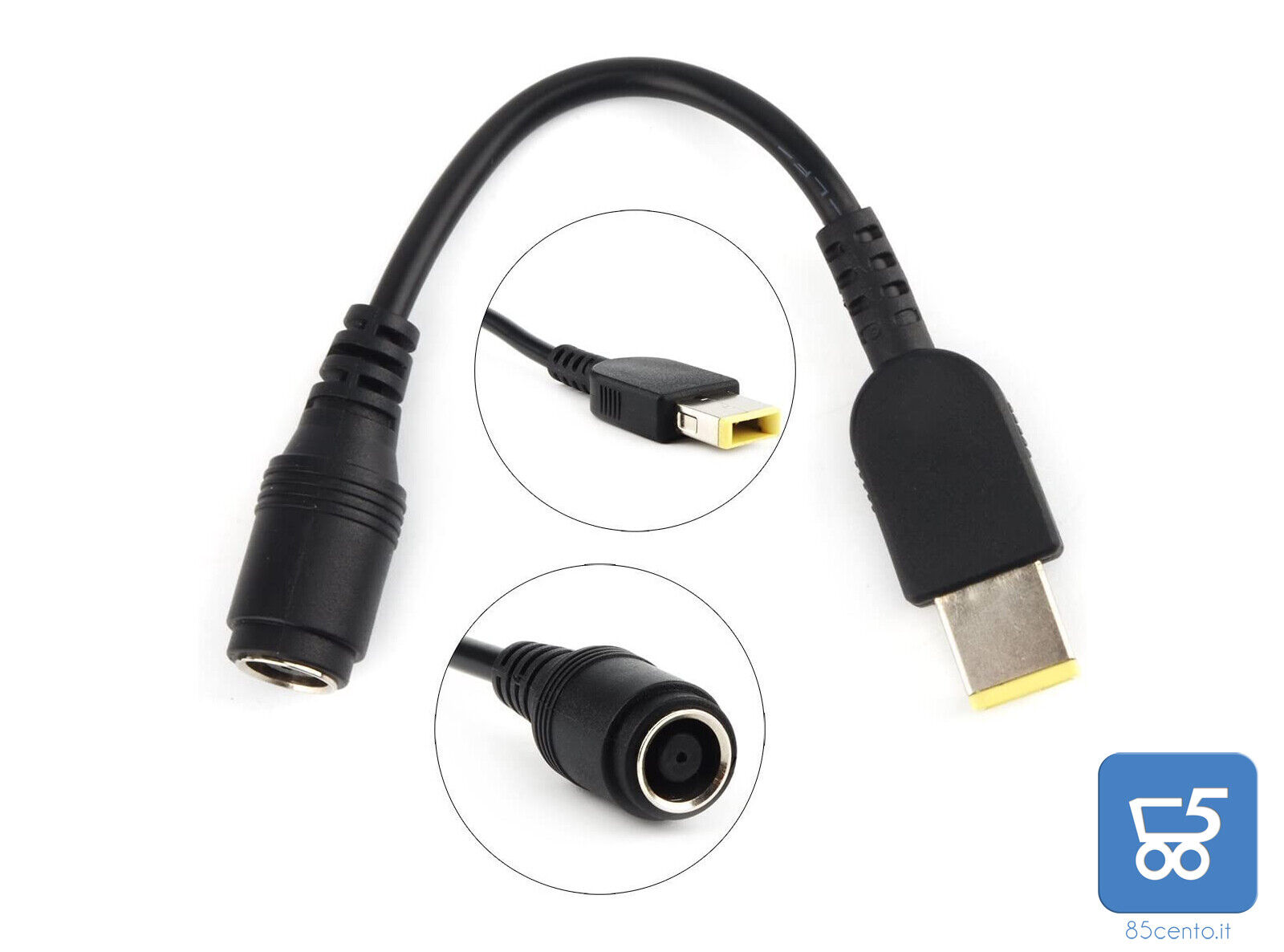 Spinotto Adattatore Lenovo Tondo Rettangolare 7,9 mm 10,5 mm ThinkPad Docking T