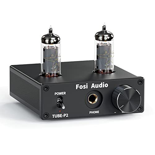 Fosi Audio P2 Amplificatore per cuffie a valvole Preamplificatore a (G7O)