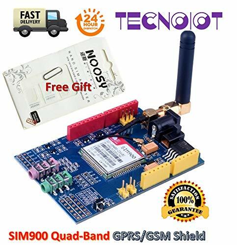 TECNOIOT SIM900 GPRS/gsm Shield Development Board Quad-Band Module with (G9G)