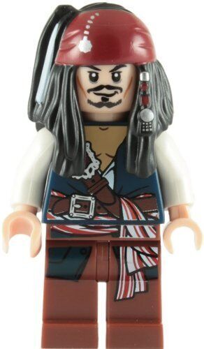 LEGO Pirati Dei Caraibi: Capitano Jack Sparrow Minifigura (G4b)