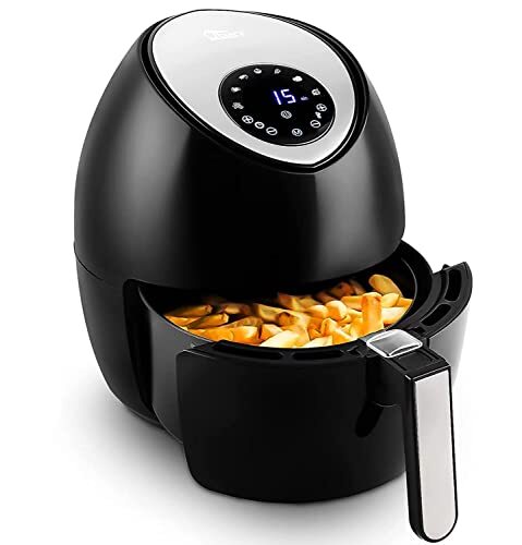 Friggitrice ad Aria 4,5 Litri, Uten Air Fryer a Risparmio Energetico Con (s9c)