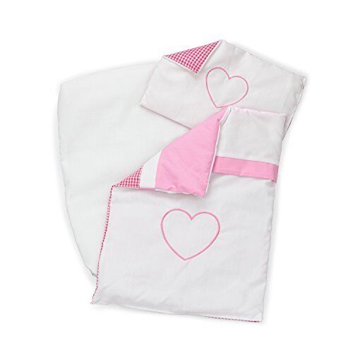 New Classic Toys Dolls Bedding Set-Pink, Colore Rosa-Deluxe, 10746 (f8Y)
