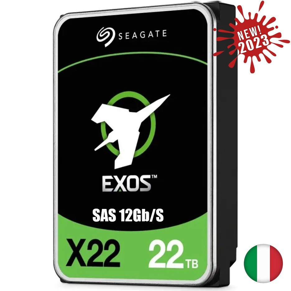 ST22000NM000E Seagate Hard Disk Server EXOS X22 22TB SAS 12GB/s 3.5 7200RPM NAS