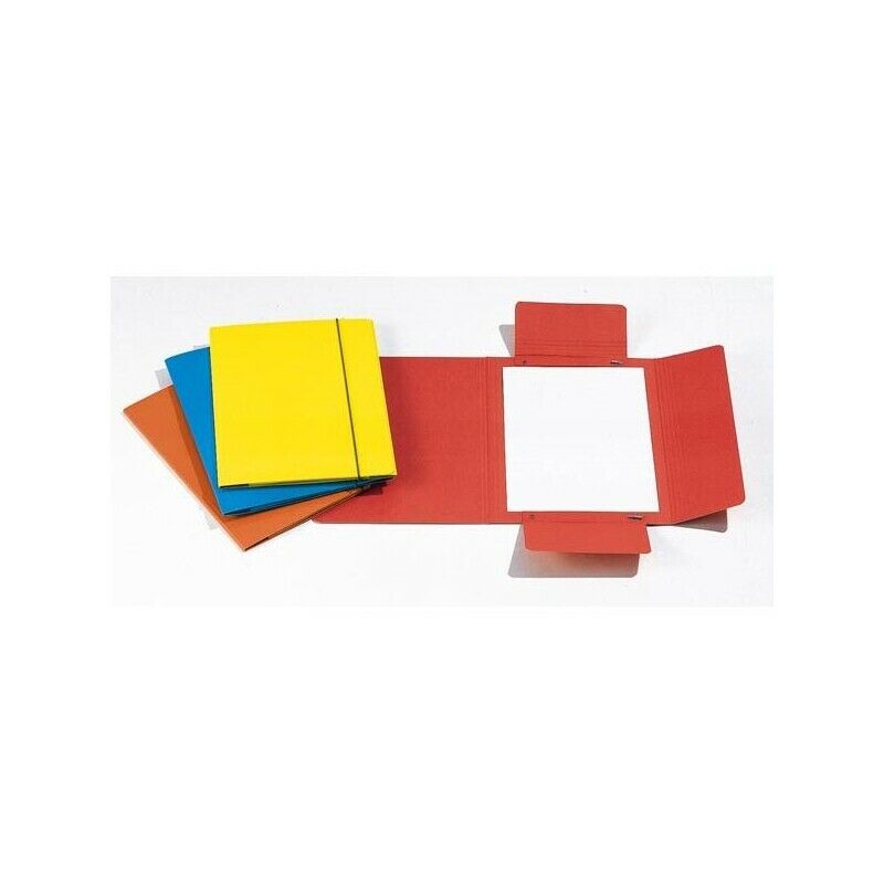 Cartellina portadocumenti con elastico (10 Pz) 40L 17x25 cm - ROSSO