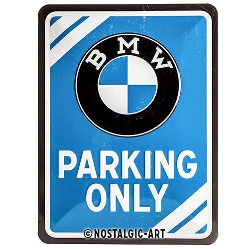 Nostalgic-Art Targa Vintage BMW – Parking Only – Idea regalo per (T9W)