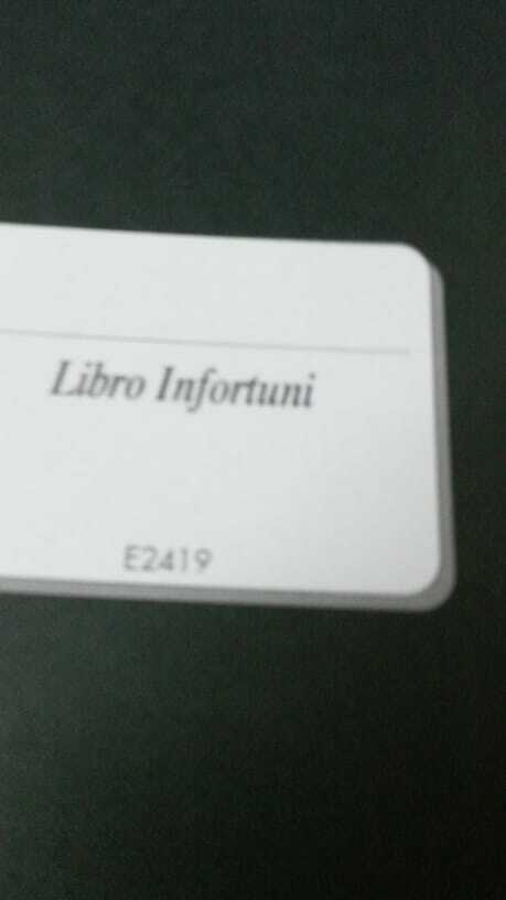 Cf. 5 EDIPRO E2419  LIBRO INFORTUNI A4 15 PAGINE