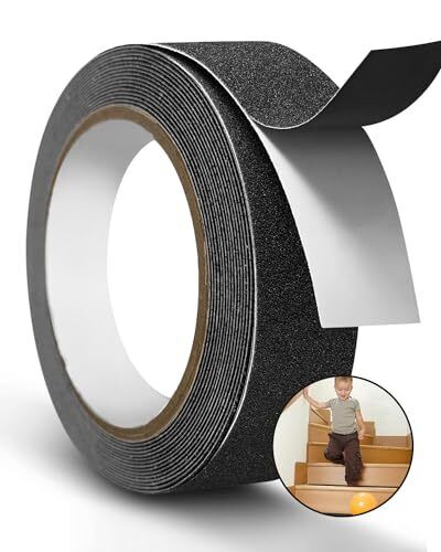 CHUNBAI Strisce Antiscivolo per Scale Esterne Interne 5m x 2,5cm, Nastro (n9u)