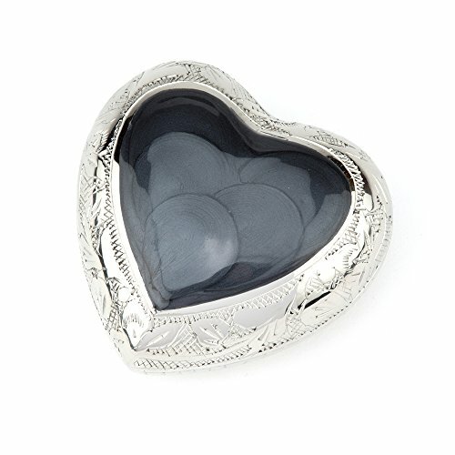 Urns UK Heart Keepsake-Urna in Metallo con Ceneri di cremazione, Ottone, (R1w)