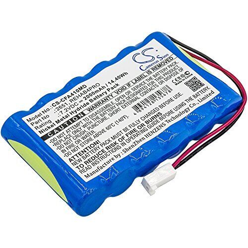 TECHTEK batterie compatibile con [Cefar] Activ 4, Bodymax Trainer (K9S)