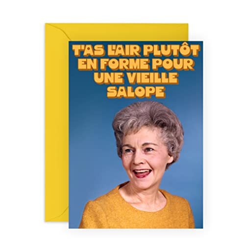 Central 23 Carte grossière pour elle – Carte rétro pour maman, (y9k)