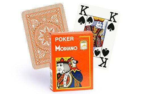 Mono- Carte Poker, Colore Orange, 300485 (p5i)