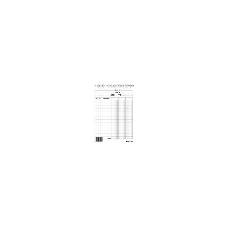Schede 3 COLONNE VERTICALE 29.7x21 cm. 100 Fg. E3563 EDIPRO