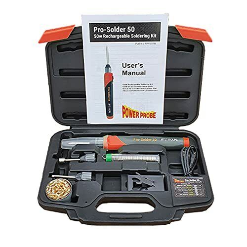 Power Probe Pro-Solder - Kit saldatore elettrico portatile, ricaricabile, (p2O)
