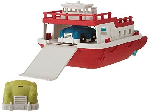 Wonder Wheels- Ferry Boat Traghetto con Due Macchinine, Colore (g7C)