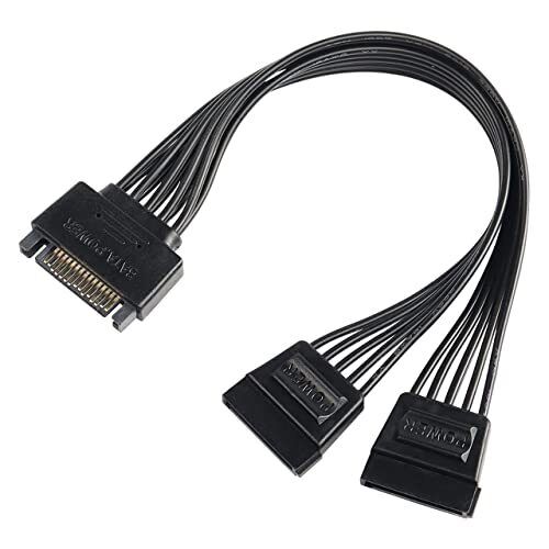 SATA Power Y Splitter cavo adattatore connettore 15 pin SATA maschio a (p3C)