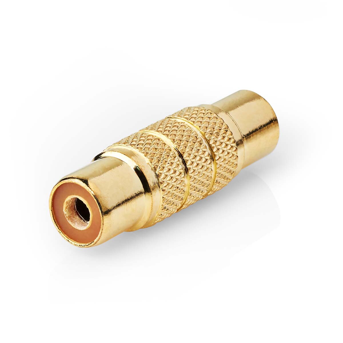 Adattatore audio mono RCA Female RCA Female Placcato oro  Dritta Metallo