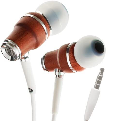 Symphonized NRG X Bubinga Auricolari Premium in Vero Legno Cuffiette (L2j)