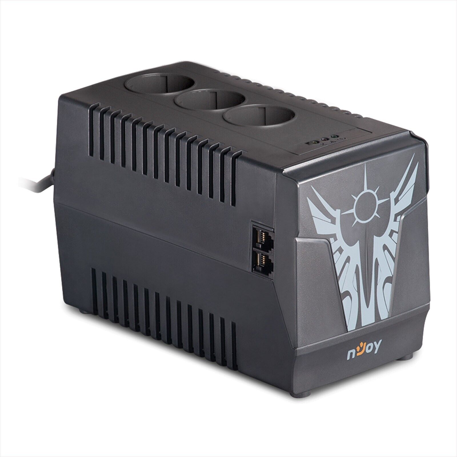 NJOY PALADIN 1000 STABILIZZATORE DI TENSIONE 1000VA AVR 500W 3 USCITE SCHUKO