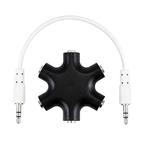 Surplex Multi Headphone splitter 3.5 mm con cavo auricolare smartphone (Y2U)