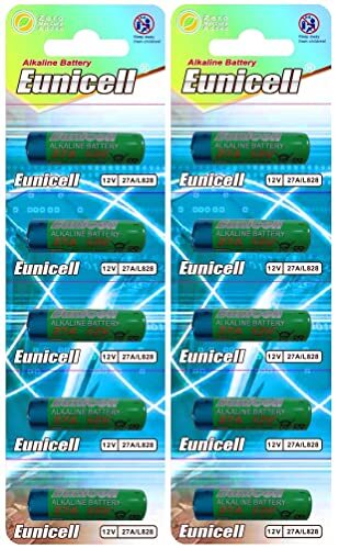 10 x 27A 12V MN27, A27, V27GA, L828, GP27A ( 10 x 27A batterie sfuse) (G8V)